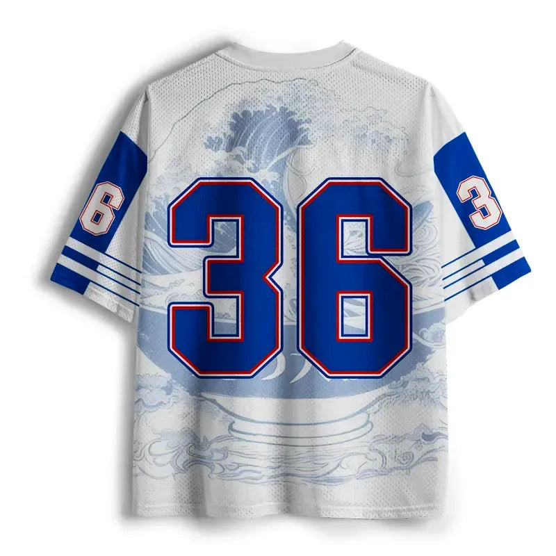 Breathable Mesh Jersey with Kyoto Lion Design
