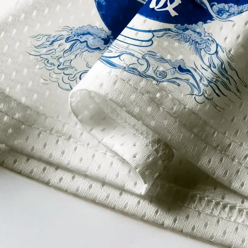 Breathable Mesh Jersey with Kyoto Lion Design