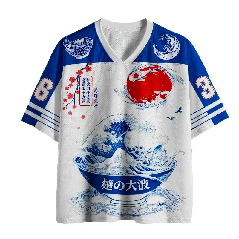 Vintage Japanese Great Wave Jersey Best Seller