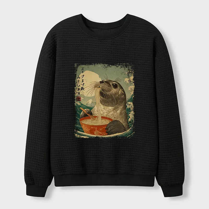 slurp like a seal sweatshirt for casual vacation