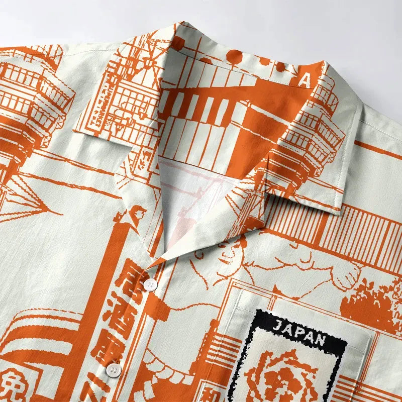 Japanese Aloha Shirt for Summer Vacation