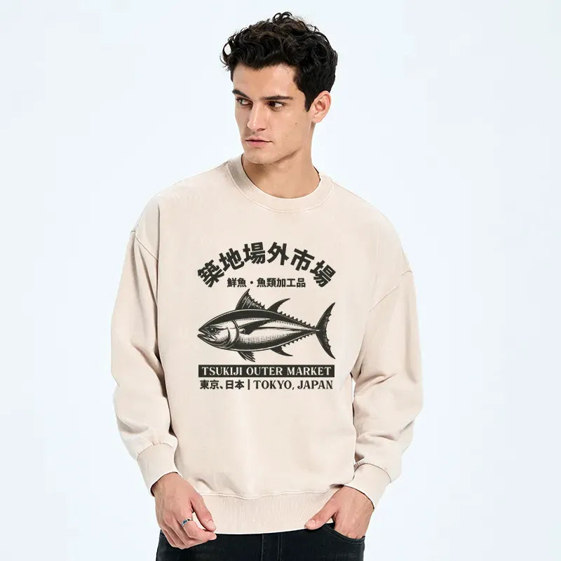 Tokyo Tsukiji Fish Market Sweatshirt Gift Idea