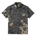 Kyoto-Lion Floral Whirl Button-up Shirt
