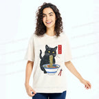 Japanese Ramen Cat T-Shirt