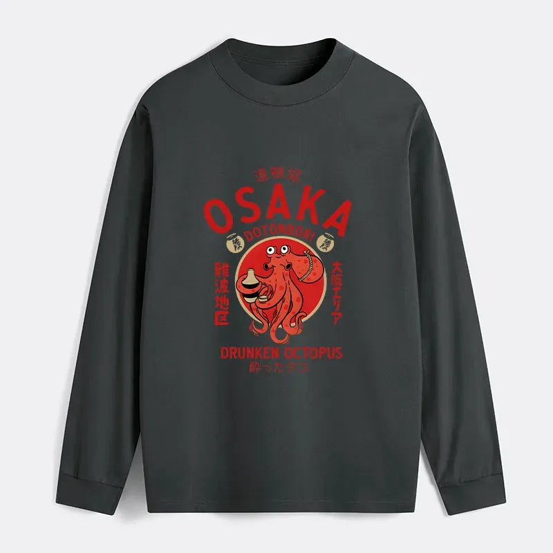Drunken Octopus Ukiyo-e Tee for Daily Wear