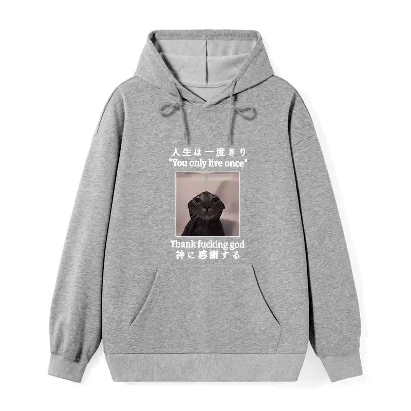 melancholy cat classic hoodie