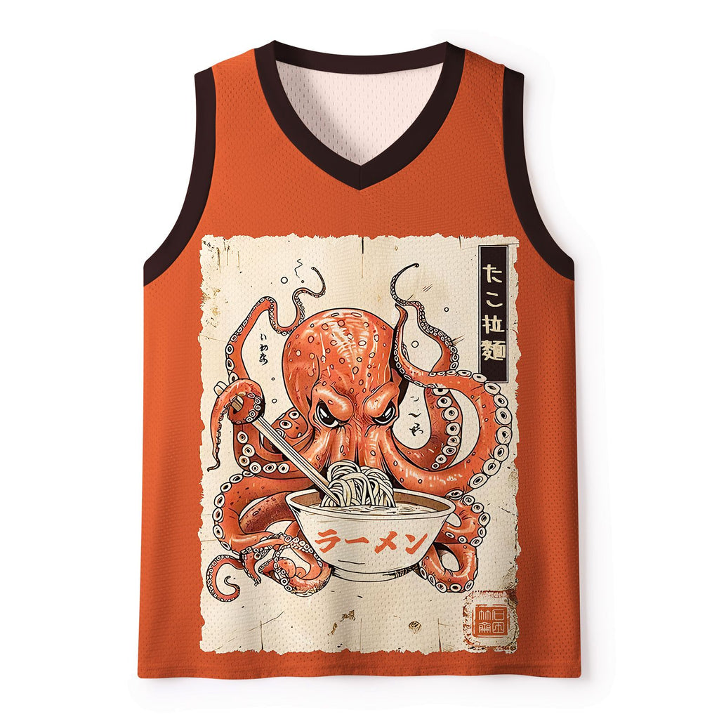 Ramen Eating Octopus Tank Top for Summer