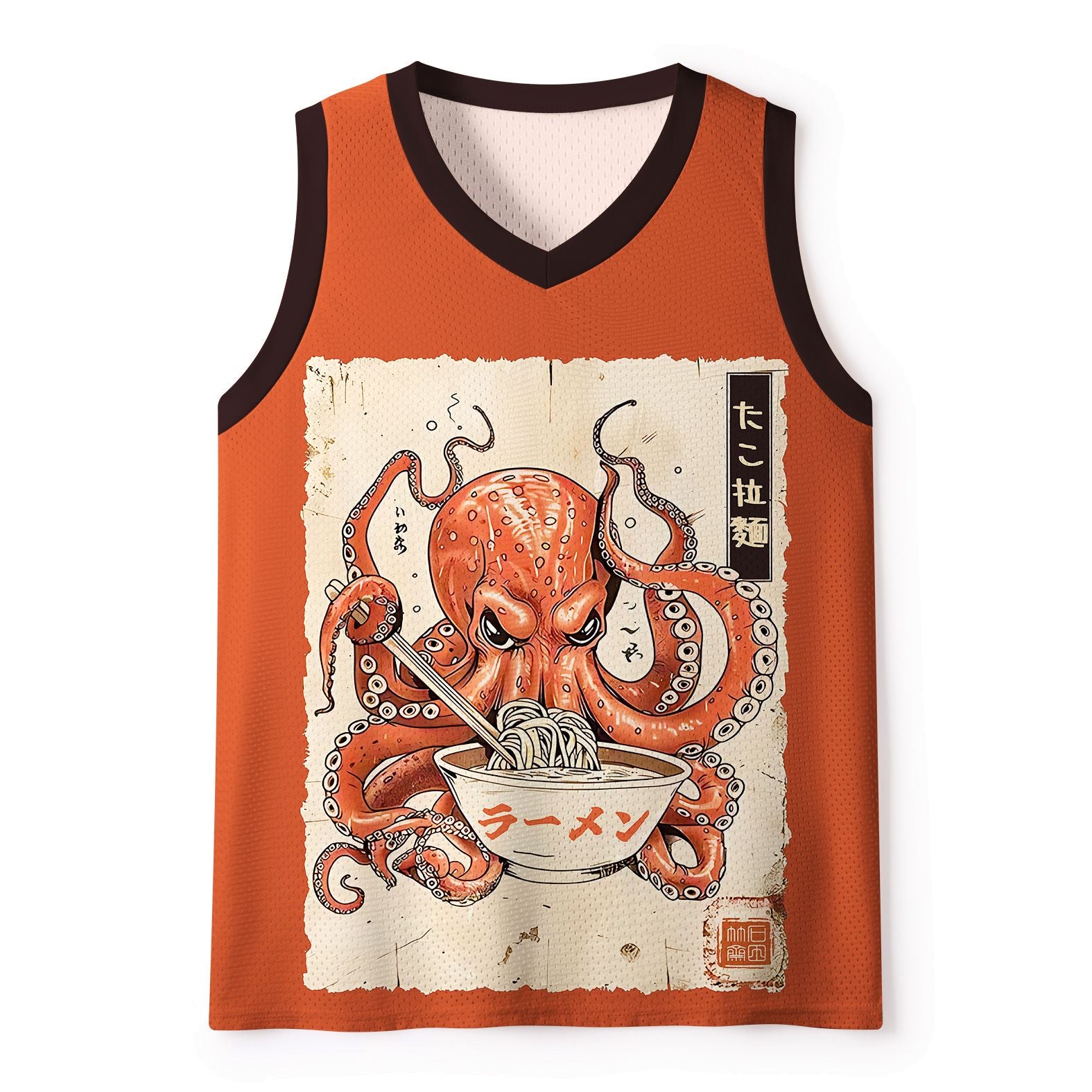 Ramen Eating Octopus Tank Top for Summer