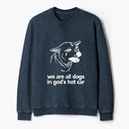 Funny Sad Dog Sweatshirt Gift for Him