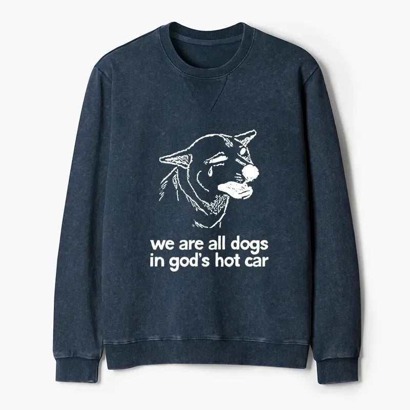 Funny Sad Dog Sweatshirt Gift for Him