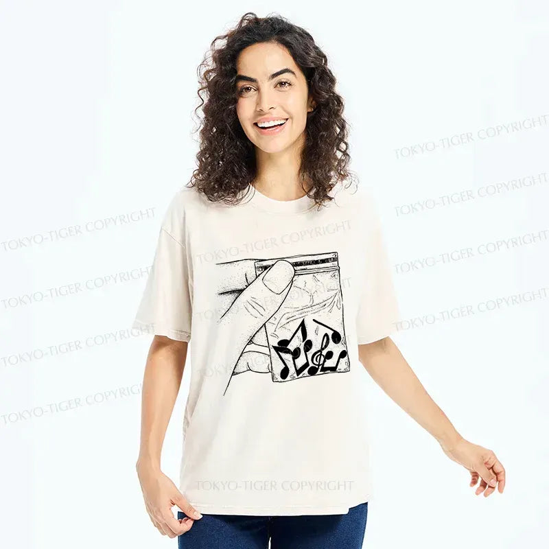 Japanese vintage washed t-shirt for streetwear