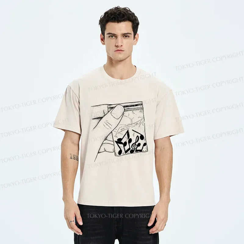 Japanese vintage washed t-shirt for streetwear