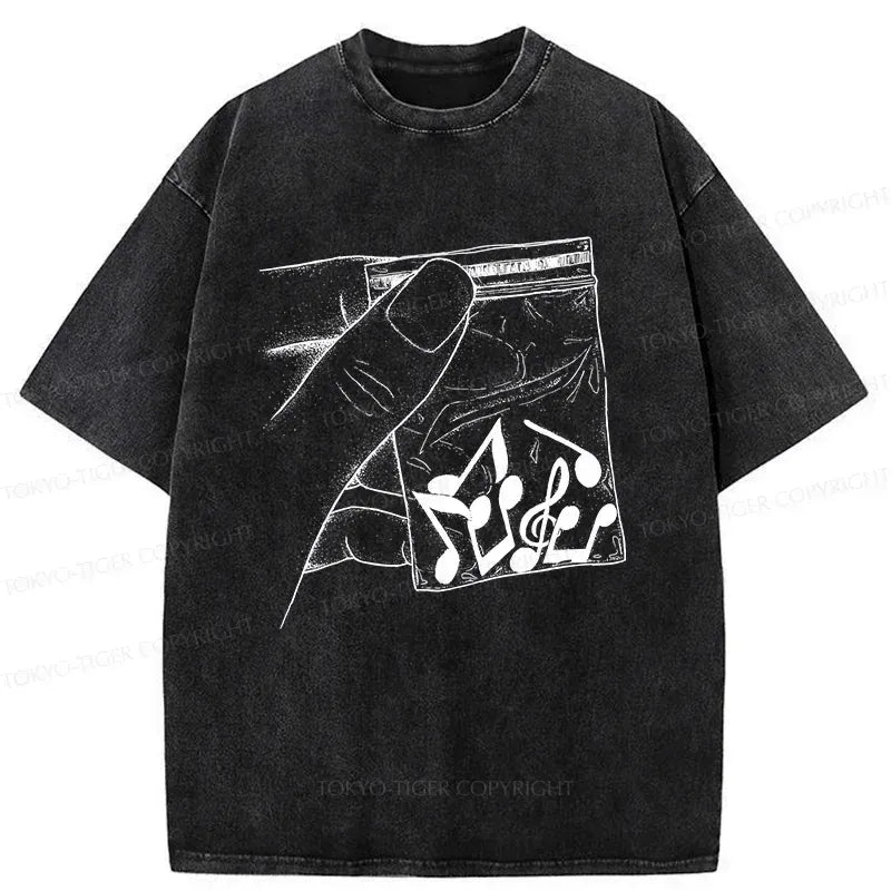 Japanese vintage washed t-shirt for streetwear