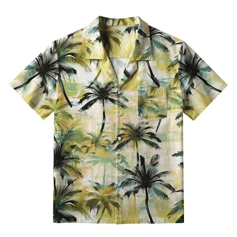 Trendy Kyoto Lion Print Shirt for Beach