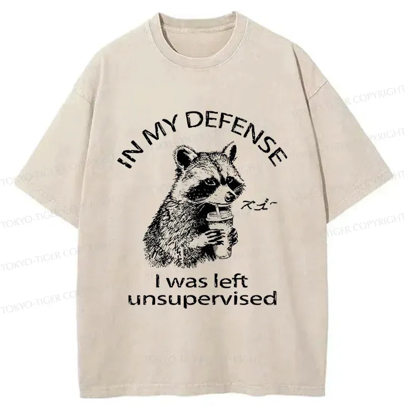 japanese vintage raccoon washed t-shirt
