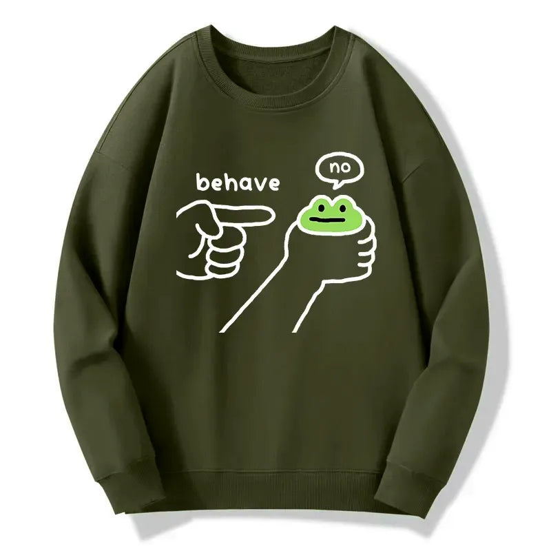 japanese frog sweatshirt for daily wear