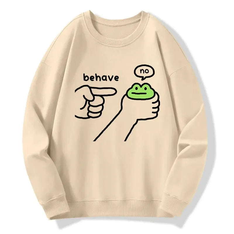 japanese frog sweatshirt for daily wear