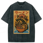 Japanese Vintage Washed Tee for Daily Wear