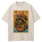 Japanese Vintage Washed Tee for Daily Wear