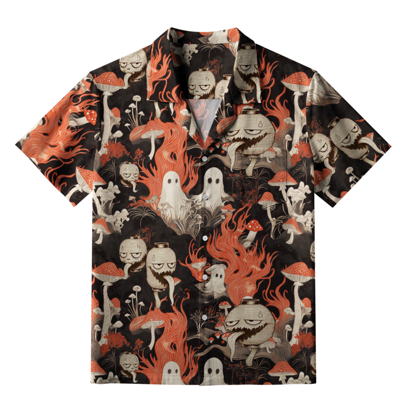 Ukiyo-e Japanese Ghost Shirt for Streetwear