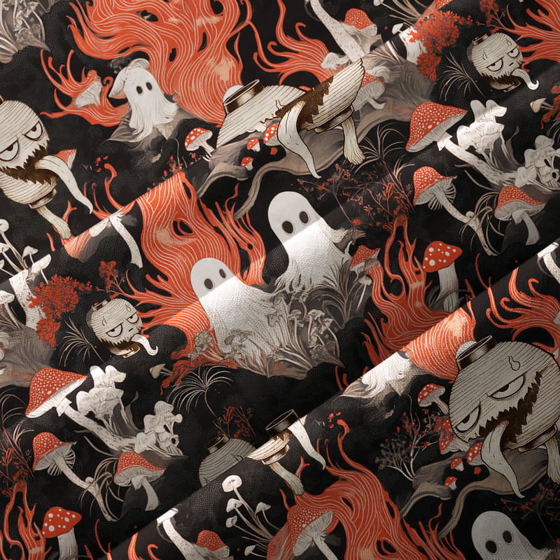 Ukiyo-e Japanese Ghost Shirt for Streetwear