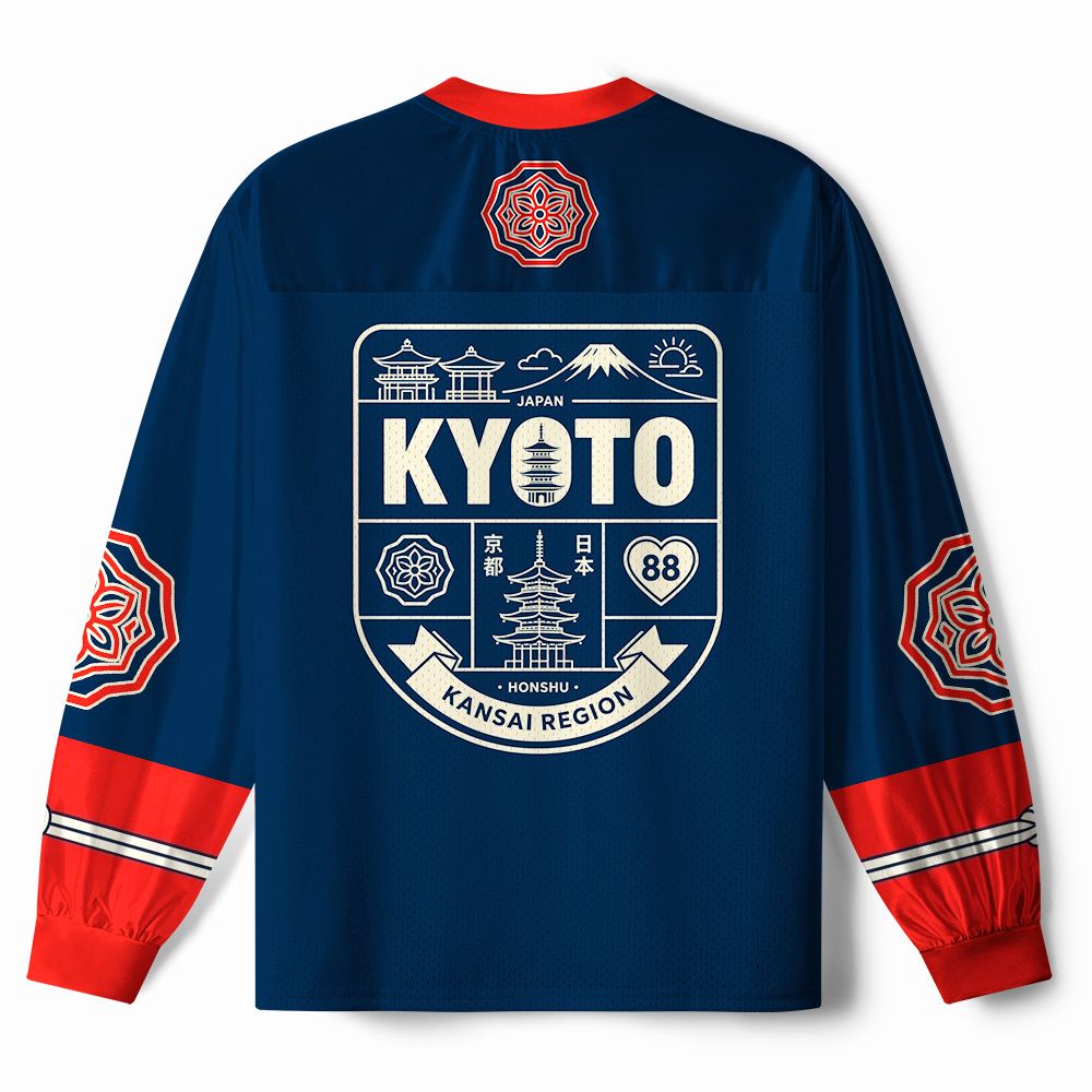 Breathable Mesh Long Sleeve Jersey for Sports