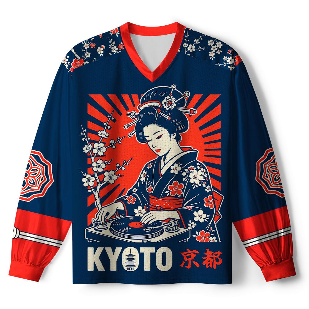 Kyoto Kimono Paneled Jersey for Daily Wear