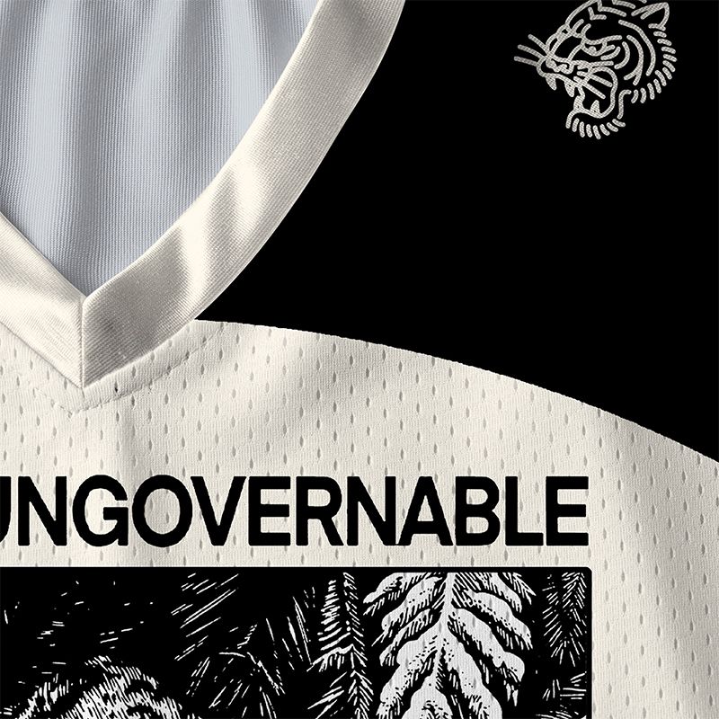 Kyoto-Lion Sword Tiger Funny Meme Paneled Long Sleeve Jersey