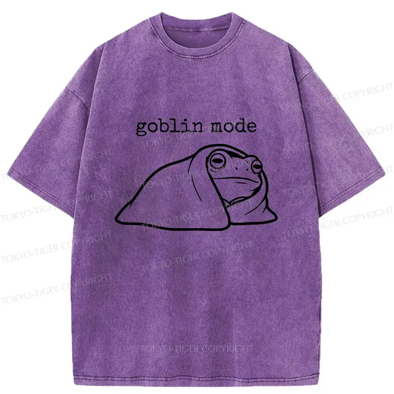Japanese Streetwear Washed T-Shirt for Daily Wear