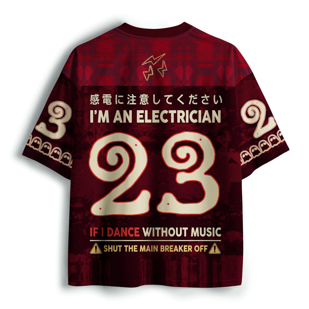 Kyoto-Lion Funny Skull:Dancing Electrician Mesh Jersey