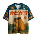 Kyoto-Lion Handsome Capybara Funny Mesh Jersey