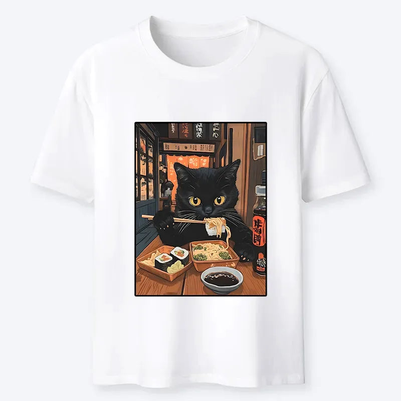 Japanese Kyoto Cat T-Shirt for Men