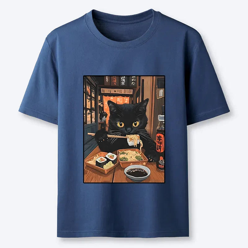 Japanese Kyoto Cat T-Shirt for Men