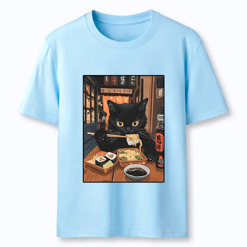 Japanese Kyoto Cat T-Shirt for Men