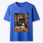 Japanese Kyoto Cat T-Shirt for Men
