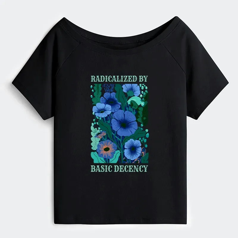 Kyoto-Lion Pure Radicalism Off Shoulder T-Shirt