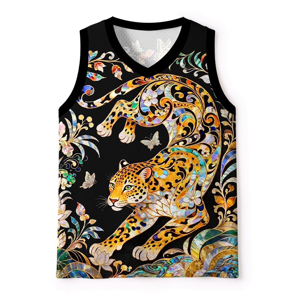 Abalone Shell Floral Mesh Tank Top Best Seller