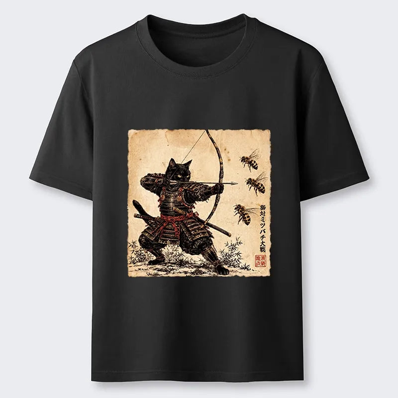 Kyoto-Lion Samurai Cat Hunter Classic T-Shirt