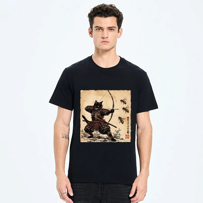 Kyoto-Lion Samurai Cat Hunter Classic T-Shirt