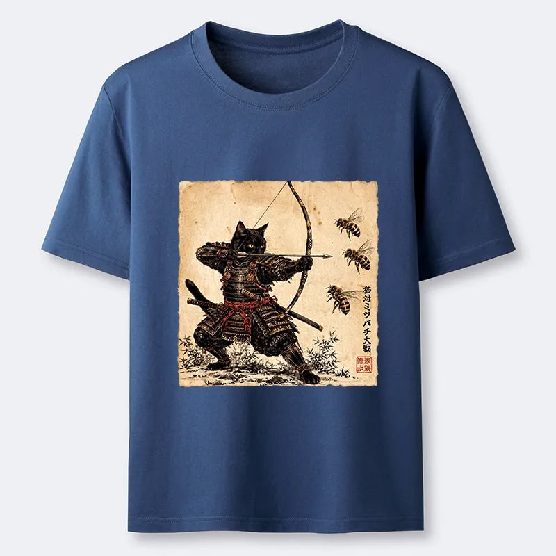 Kyoto-Lion Samurai Cat Hunter Classic T-Shirt