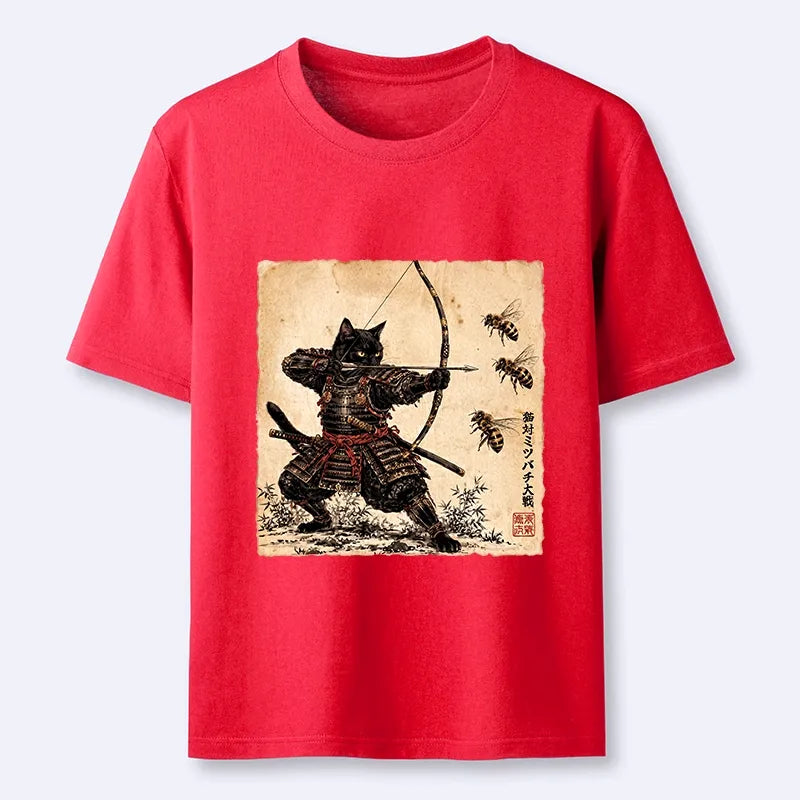 Kyoto-Lion Samurai Cat Hunter Classic T-Shirt