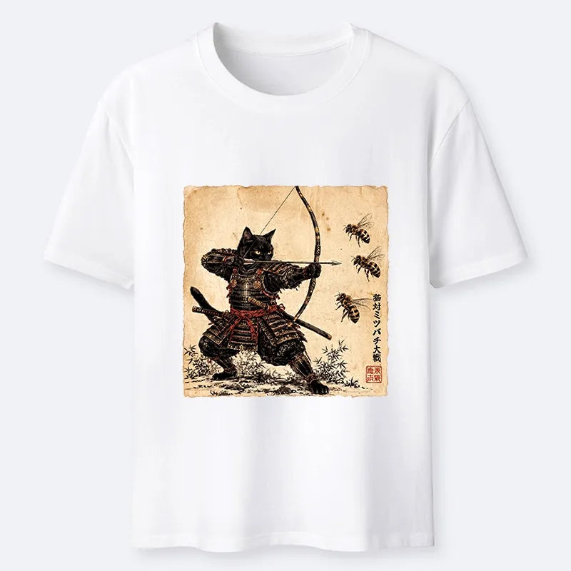 Kyoto-Lion Samurai Cat Hunter Classic T-Shirt