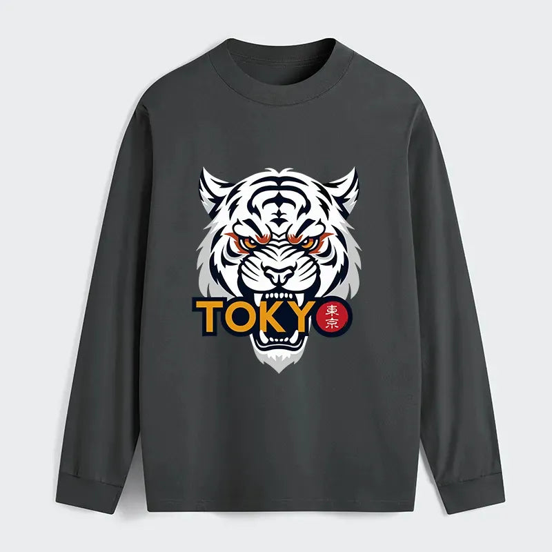 Kyoto Lion Long Sleeve T-Shirt on Sale