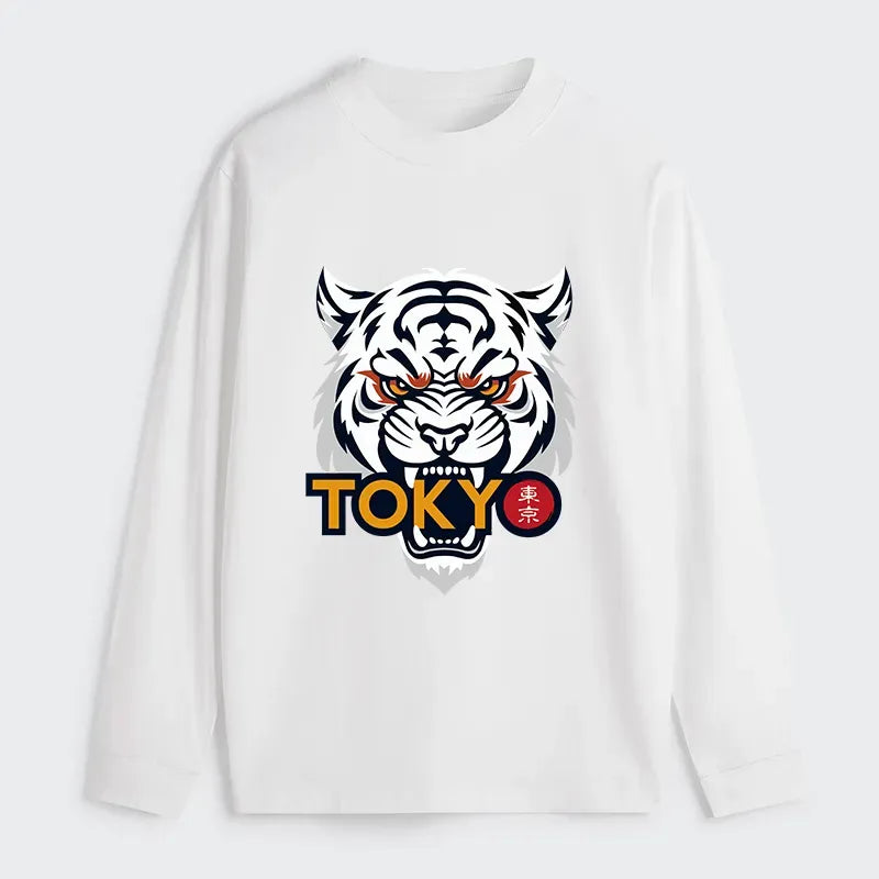 Kyoto Lion Long Sleeve T-Shirt on Sale