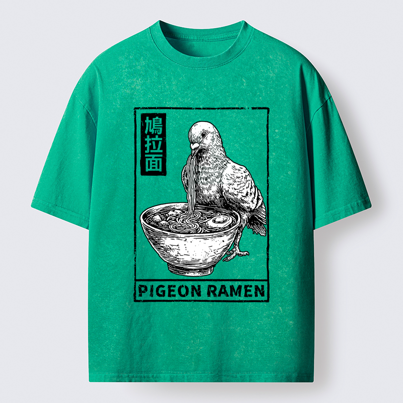 Kyoto-Lion The Ramen Dove Washed T-Shirt