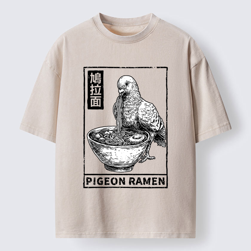 Kyoto-Lion The Ramen Dove Washed T-Shirt
