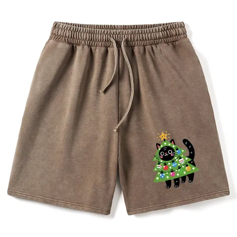 Vintage Kyoto Cat Shorts Free Shipping