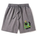 Japanese Cat Washed Shorts for Summer
