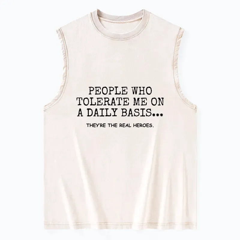 funny hero quote tank top gift idea