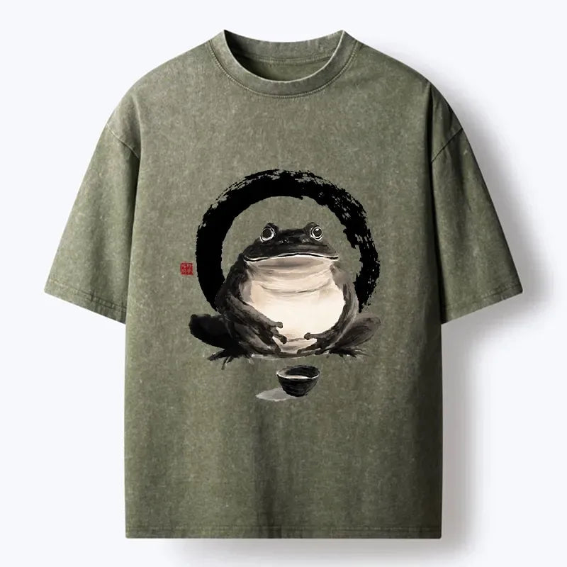Vintage Frog Tea Bowl Tee on Sale